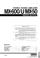 Yamaha MX-50 - Service Manual